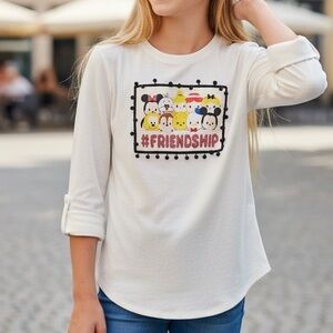 Disney special edition Kids White Friendship Graphic pullover Top
